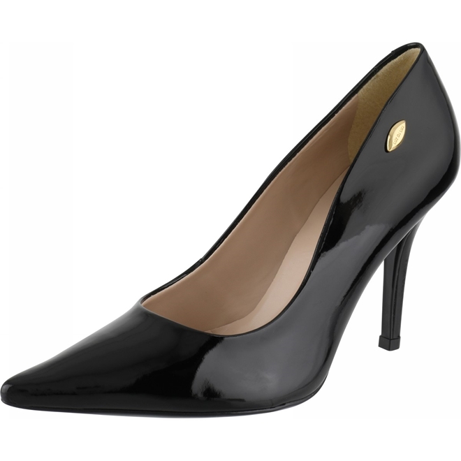 Scarpin de hot sale verniz preto